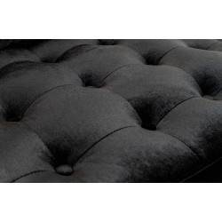 CD053.GOLD Fotel LORD złoty - poduszka czarny velvet King Home