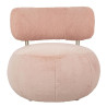 HE510X-3.PECH.PINK Fotel LOW TEDDY PINK różowy King Home