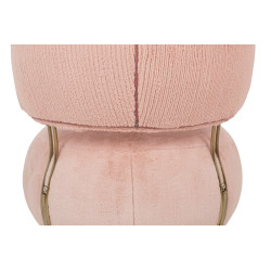 HE510X-3.PECH.PINK Fotel LOW TEDDY PINK różowy King Home