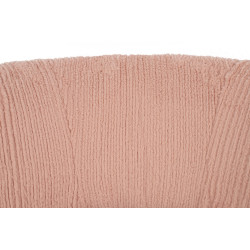 HE510X-3.PECH.PINK Fotel LOW TEDDY PINK różowy King Home