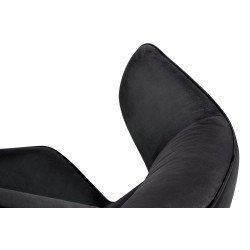 MSE011000309.41 Fotel obrotowy VITA VELVET czarny PU King Home