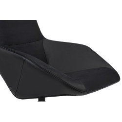 MSE011000309.41 Fotel obrotowy VITA VELVET czarny PU King Home