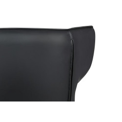 MSE011000309.41 Fotel obrotowy VITA VELVET czarny PU King Home