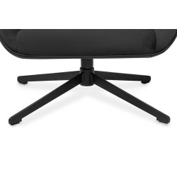 MSE011000309.41 Fotel obrotowy VITA VELVET czarny PU King Home