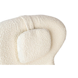 KH1301100124 Fotel TEDDY GRAND beżowy z podnóżkiem King Home