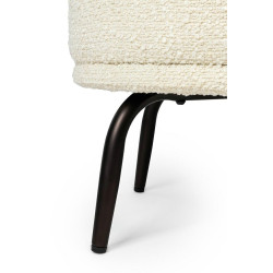 KH1301100124 Fotel TEDDY GRAND beżowy z podnóżkiem King Home