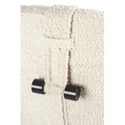 KH1301100124 Fotel TEDDY GRAND beżowy z podnóżkiem King Home