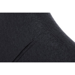 KH1501100189 Fotel EGG SZEROKI ciemny szary.27 - wełna, podstawa stal King Home