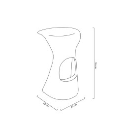 KH1501100216 Krzesło barowe CAMINO 70 białe King Home