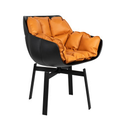 JH-B11-1 Krzesło obrotowe SHIBA brązowe / czarne King Home