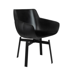 JH-B11-1 Krzesło obrotowe SHIBA brązowe / czarne King Home