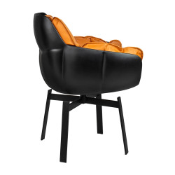 JH-B11-1 Krzesło obrotowe SHIBA brązowe / czarne King Home