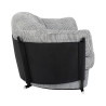 KH1501100180 Fotel ROGER biało-czarna pepitka King Home