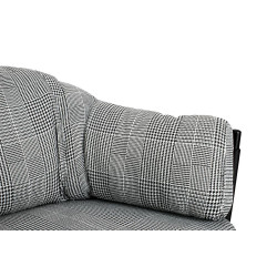 KH1501100180 Fotel ROGER biało-czarna pepitka King Home