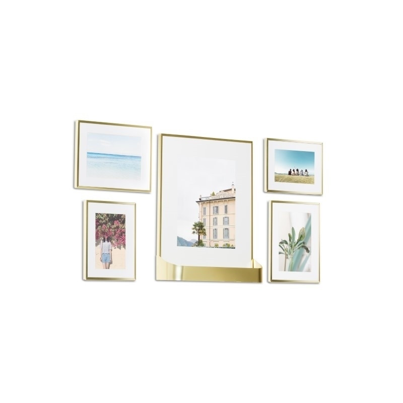 1014372-221 UMBRA zestaw 5 ramek na zdjęcia MATINNE  złote King Home