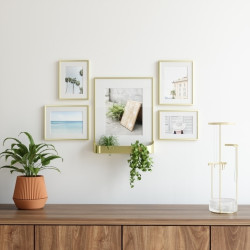 1014372-221 UMBRA zestaw 5 ramek na zdjęcia MATINNE  złote King Home