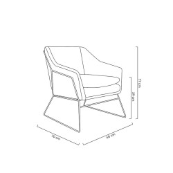 MSE011000308.V35 Fotel EMMA VELVET ciemny zielony welur - podstawa czarna King Home