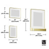 1014372-221 UMBRA zestaw 5 ramek na zdjęcia MATINNE  złote King Home