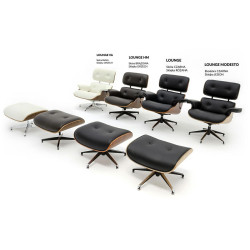 T066F.WHITE Fotel LOUNGE HM PREMIUM SZEROKI biały - orzech King Home