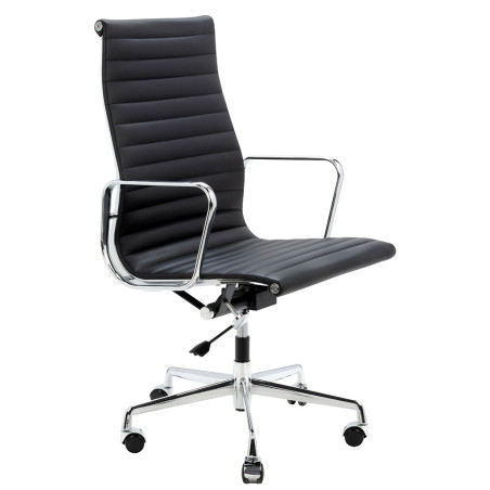 A022.CHROM Fotel biurowy AERON PRESTIGE PLUS chrom - skóra naturalna, aluminium King Home