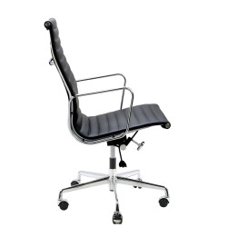 A022.CHROM Fotel biurowy AERON PRESTIGE PLUS chrom - skóra naturalna, aluminium King Home
