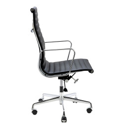 A022.CHROM Fotel biurowy AERON PRESTIGE PLUS chrom - skóra naturalna, aluminium King Home