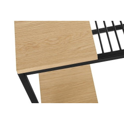 1522 Stolik GALLER dąb - gazetnik, MDF, metal King Home