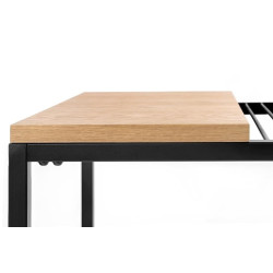 1522 Stolik GALLER dąb - gazetnik, MDF, metal King Home