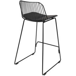 MC-176H.76 Krzesło barowe MILES czarne 76 King Home