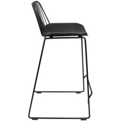 MC-176H.76 Krzesło barowe MILES czarne 76 King Home