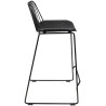MC-176H.76 Krzesło barowe MILES czarne 76 King Home