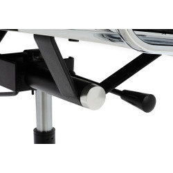 A022.CHROM Fotel biurowy AERON PRESTIGE PLUS chrom - skóra naturalna, aluminium King Home