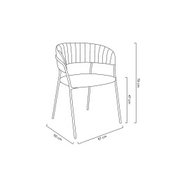 KH121100121.42 Krzesło MARGO żółte King Home