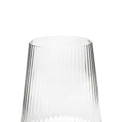 53284 KARE szklanka RIFFLE 440ml transparentna King Home