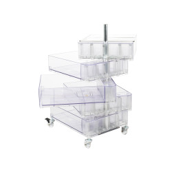 KH010100223 Szafka VISION transparentna - poliwęglan, kółeczka King Home