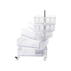 KH010100223 Szafka VISION transparentna - poliwęglan, kółeczka King Home