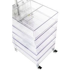 KH010100223 Szafka VISION transparentna - poliwęglan, kółeczka King Home