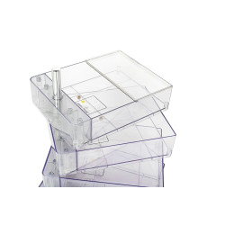 KH010100223 Szafka VISION transparentna - poliwęglan, kółeczka King Home