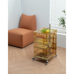 KH010100223 Szafka VISION transparentna - poliwęglan, kółeczka King Home