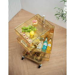 KH010100223 Szafka VISION transparentna - poliwęglan, kółeczka King Home