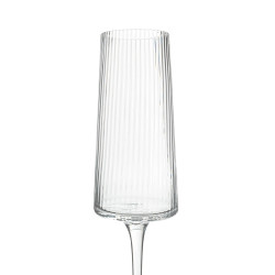 53268 KARE kieliszek do szampana RIFFLE 215 ml transparentny King Home