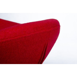 HE-066.SH01.RED.OTTO Podnóżek EGG SZEROKI czerwony.1 - wełna, stal King Home