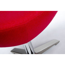 HE-066.SH01.RED.OTTO Podnóżek EGG SZEROKI czerwony.1 - wełna, stal King Home