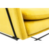 MSE011000308.V20 Fotel EMMA VELVET żółty welur - podstawa metal czarna King Home