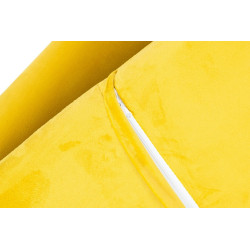 MSE011000308.V20 Fotel EMMA VELVET żółty welur - podstawa metal czarna King Home