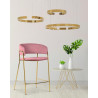 KH1301100123 Krzesło barowe DELTA 65 różowe King Home