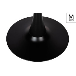 Y001.BLACK MODESTO stół TULIP FI 80 czarny - MDF, podstawa metalowa King Home