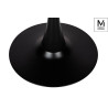 Y001.BLACK MODESTO stół TULIP FI 80 czarny - MDF, podstawa metalowa King Home