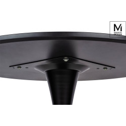 Y001.BLACK MODESTO stół TULIP FI 80 czarny - MDF, podstawa metalowa King Home