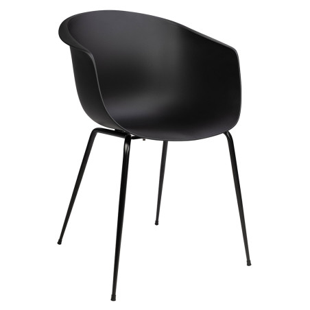 342 CPP6 Krzesło RALF czarne - polipropylen, metal King Home